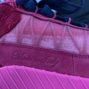 Pink off white designer shoe